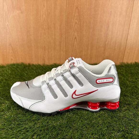 Nike Shox NZ White University Red Running Sneakers 378341-104 Men\'s Size 9 main image 5